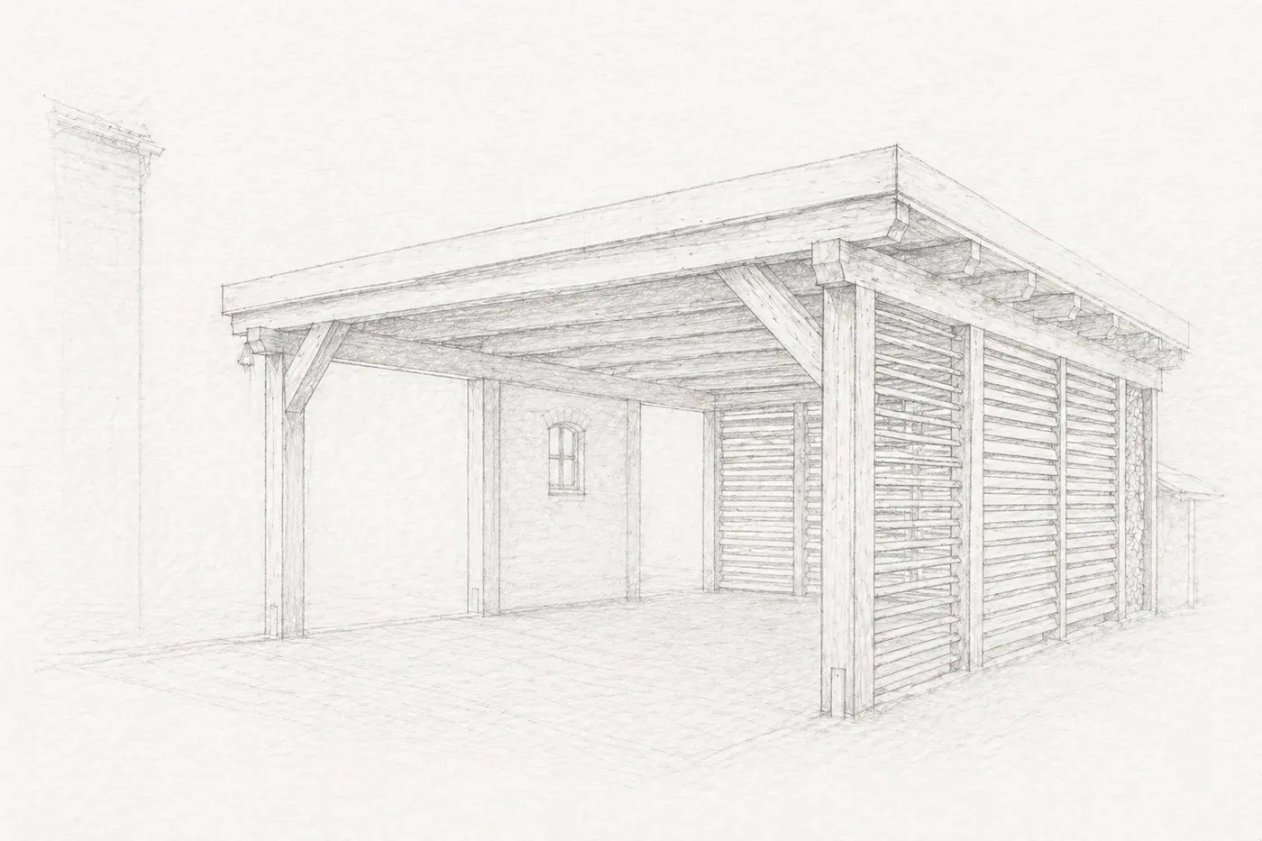 Multifunktionaler Carport - Ansicht 2